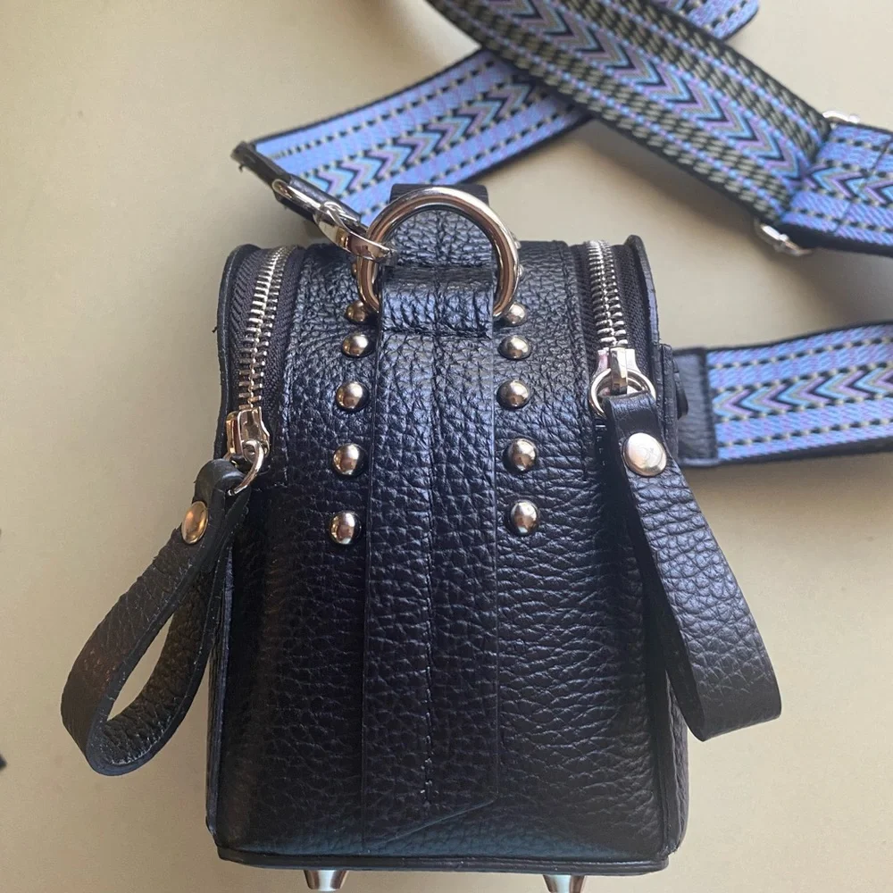 EUC PULICATI genuine leather made in Italy black crossbody/ hand bag - Picture 11 of 16